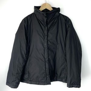 Eileen Fisher Black Down Puffer Jacket.